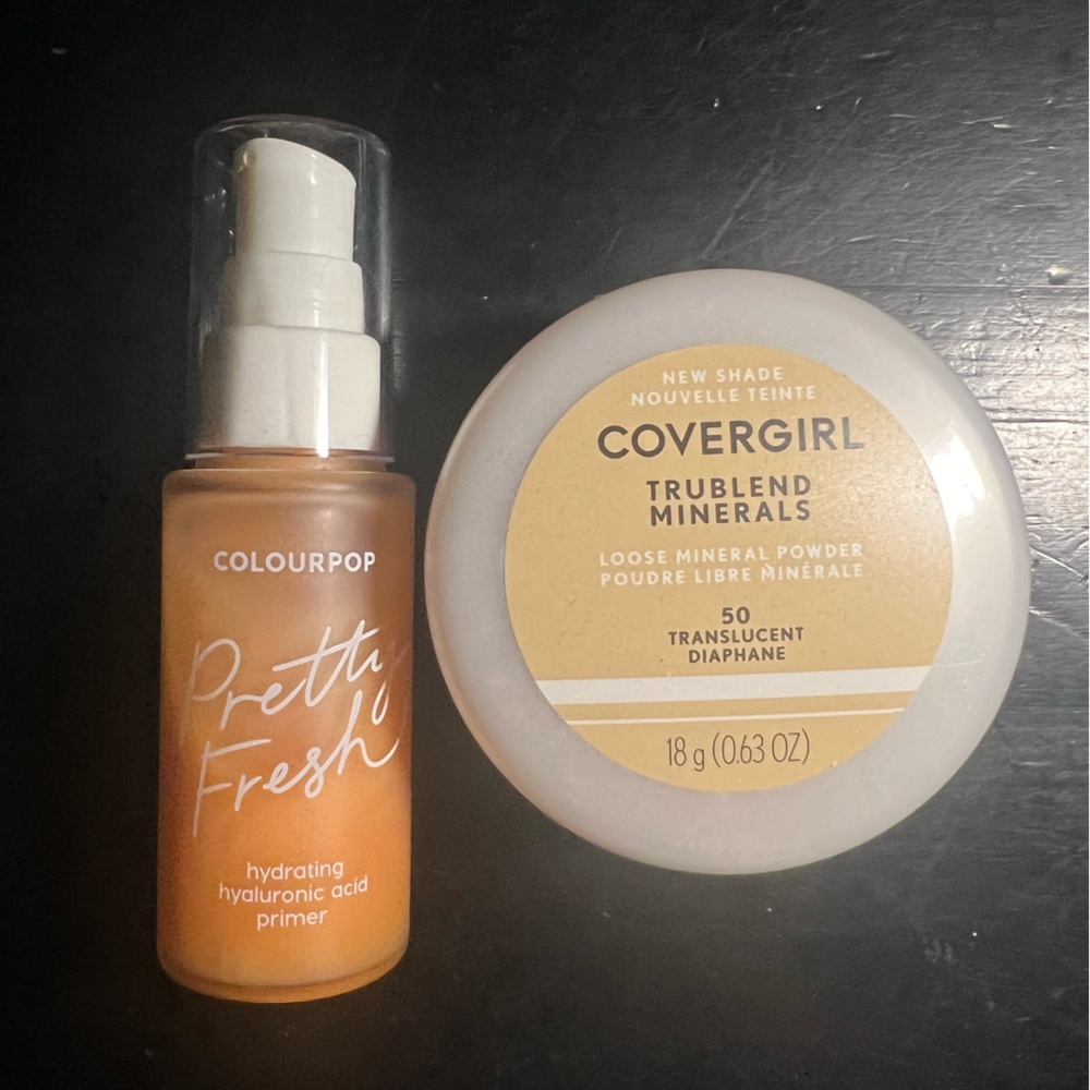 Colourpop primer and covergirl powder (selling as a bundle)